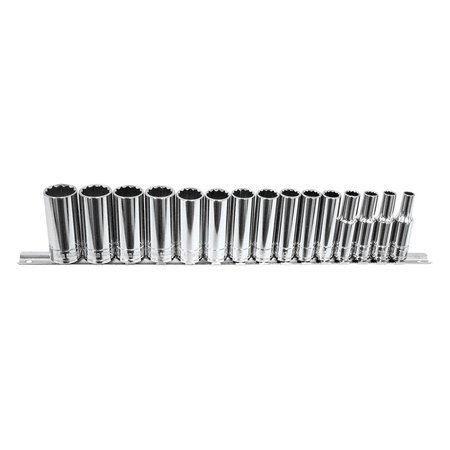 K-TOOL INTERNATIONAL 3/8" Drive Metric, 15 pcs KTI-27401